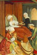 MASTER of the Pfullendorf Altar The Birth of Mary France oil painting artist